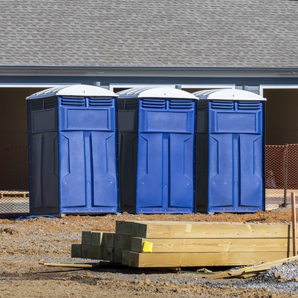 is there a specific order in which to place multiple porta potties in York New Salem PA